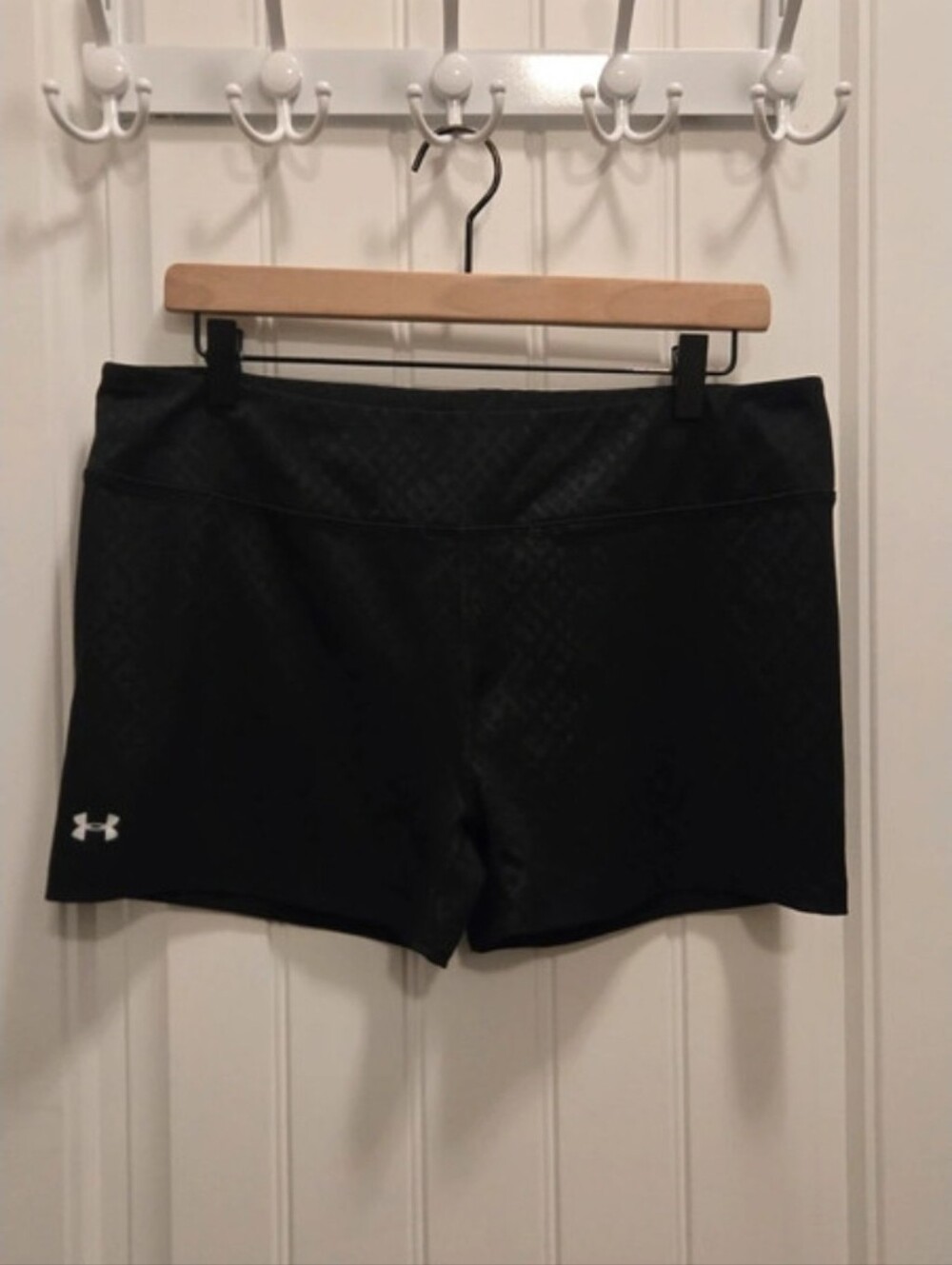 Under Armour Black Women's Athletic Shorts with Logo